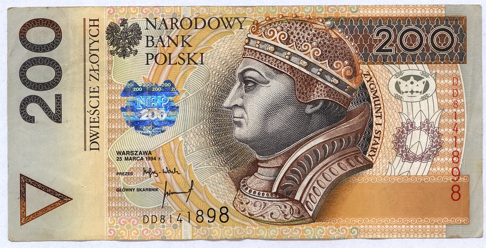polská bankovka