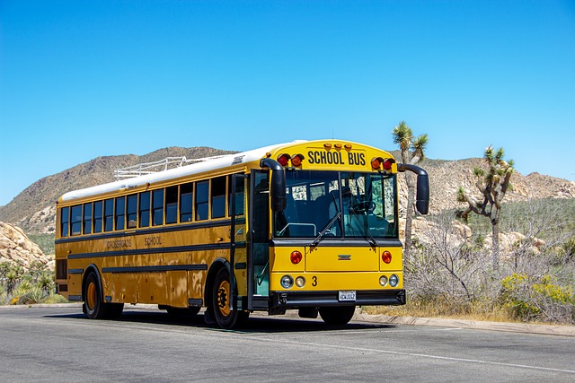 autobus vezoucí děti na školní výlet